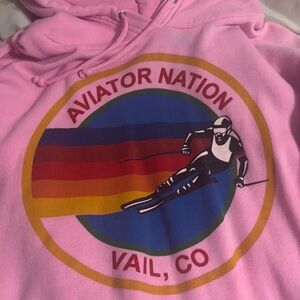 UNISEX Aviator Nation Pink Sweatshirt